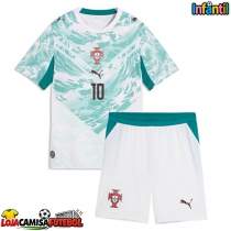 Camisa de Futebol Portugal Bernardo Silva #10 Equipamento Secundário Infantil Mundo 2026 Manga Curta (+ Calças curtas)
